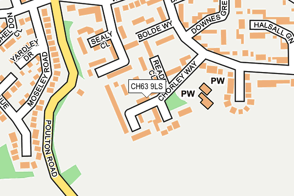 CH63 9LS map - OS OpenMap – Local (Ordnance Survey)