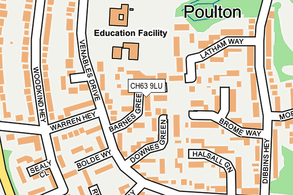 CH63 9LU map - OS OpenMap – Local (Ordnance Survey)