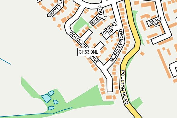 CH63 9NL map - OS OpenMap – Local (Ordnance Survey)