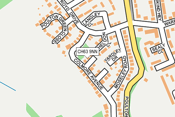 CH63 9NN map - OS OpenMap – Local (Ordnance Survey)