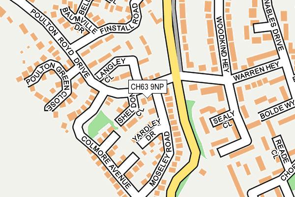 CH63 9NP map - OS OpenMap – Local (Ordnance Survey)