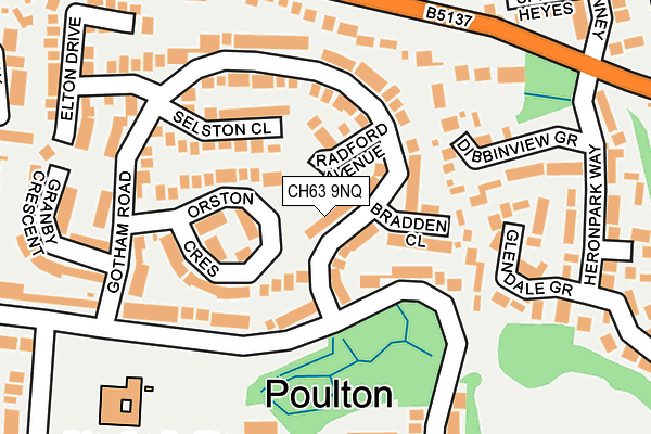 CH63 9NQ map - OS OpenMap – Local (Ordnance Survey)