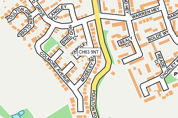 CH63 9NT map - OS OpenMap – Local (Ordnance Survey)