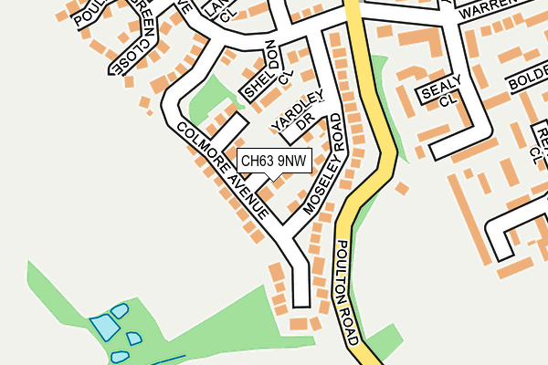 CH63 9NW map - OS OpenMap – Local (Ordnance Survey)