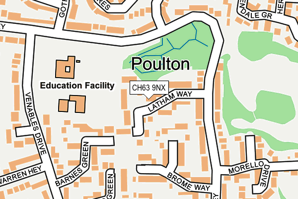 CH63 9NX map - OS OpenMap – Local (Ordnance Survey)