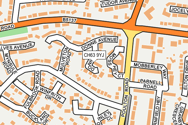 CH63 9YJ map - OS OpenMap – Local (Ordnance Survey)