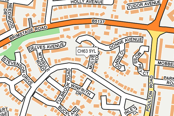 CH63 9YL map - OS OpenMap – Local (Ordnance Survey)