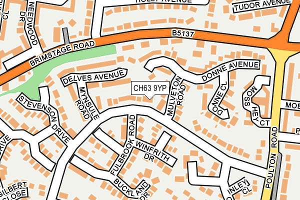 CH63 9YP map - OS OpenMap – Local (Ordnance Survey)