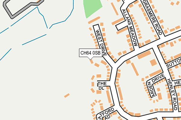 CH64 0SB map - OS OpenMap – Local (Ordnance Survey)