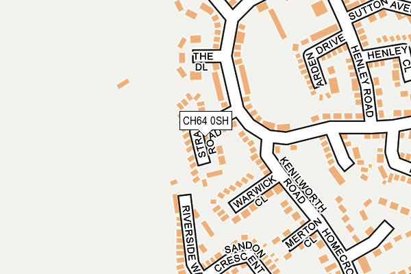 CH64 0SH map - OS OpenMap – Local (Ordnance Survey)