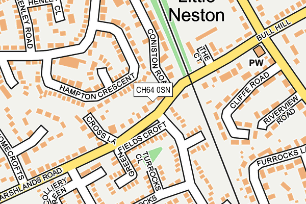 CH64 0SN map - OS OpenMap – Local (Ordnance Survey)