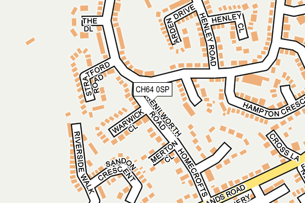 CH64 0SP map - OS OpenMap – Local (Ordnance Survey)