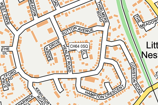 CH64 0SQ map - OS OpenMap – Local (Ordnance Survey)