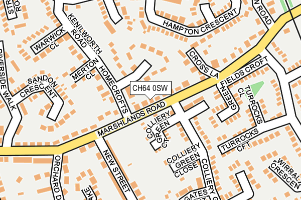 CH64 0SW map - OS OpenMap – Local (Ordnance Survey)