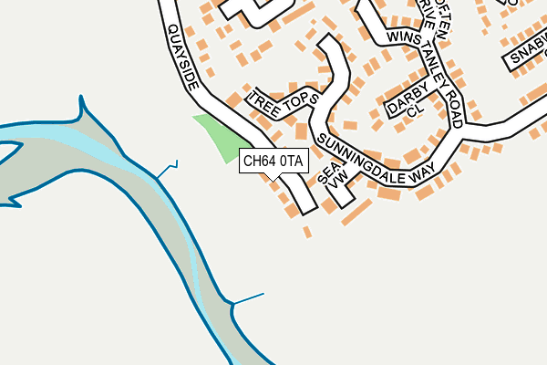 CH64 0TA map - OS OpenMap – Local (Ordnance Survey)