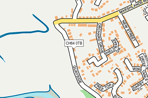 CH64 0TB map - OS OpenMap – Local (Ordnance Survey)