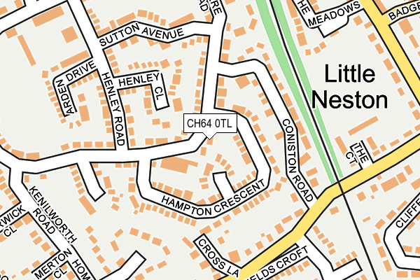 CH64 0TL map - OS OpenMap – Local (Ordnance Survey)