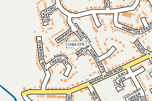 CH64 0TR map - OS OpenMap – Local (Ordnance Survey)