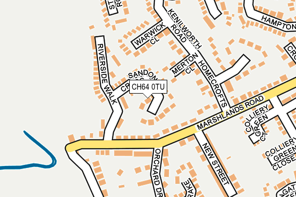 CH64 0TU map - OS OpenMap – Local (Ordnance Survey)