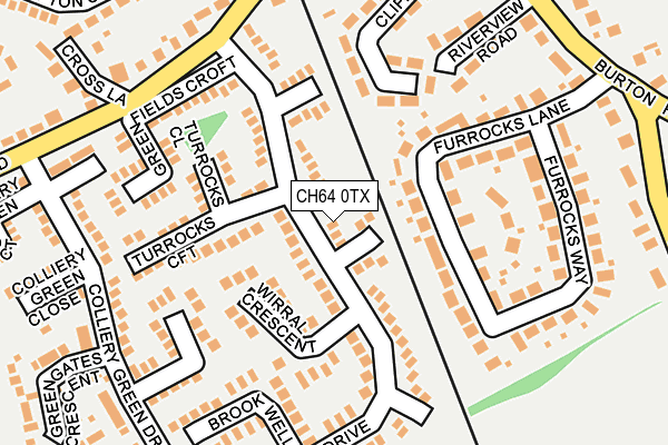 CH64 0TX map - OS OpenMap – Local (Ordnance Survey)
