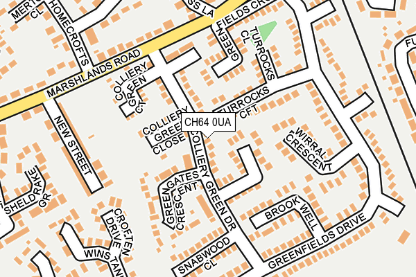 CH64 0UA map - OS OpenMap – Local (Ordnance Survey)