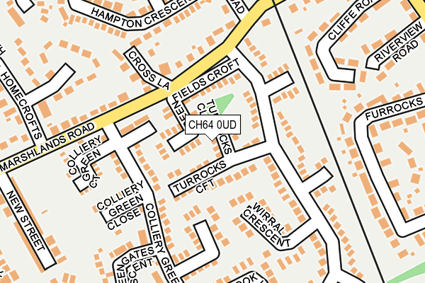 CH64 0UD map - OS OpenMap – Local (Ordnance Survey)