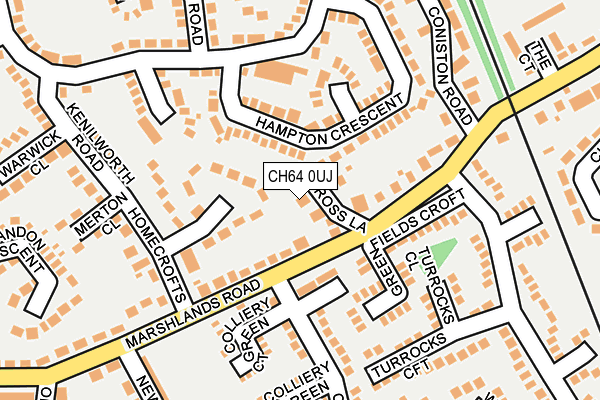 CH64 0UJ map - OS OpenMap – Local (Ordnance Survey)