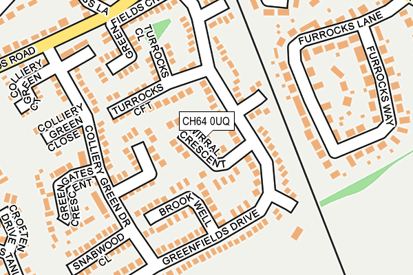 CH64 0UQ map - OS OpenMap – Local (Ordnance Survey)