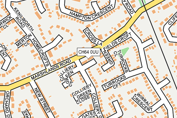 CH64 0UU map - OS OpenMap – Local (Ordnance Survey)