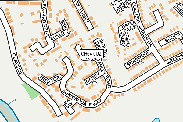 CH64 0UZ map - OS OpenMap – Local (Ordnance Survey)