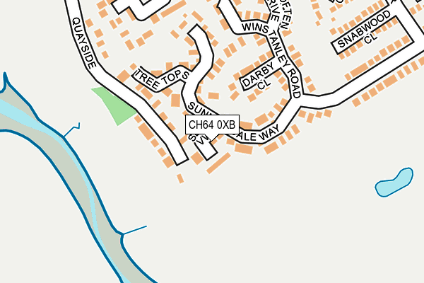 CH64 0XB map - OS OpenMap – Local (Ordnance Survey)