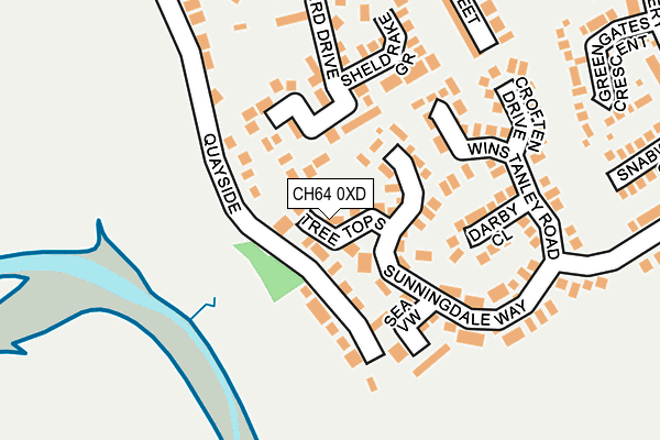 CH64 0XD map - OS OpenMap – Local (Ordnance Survey)