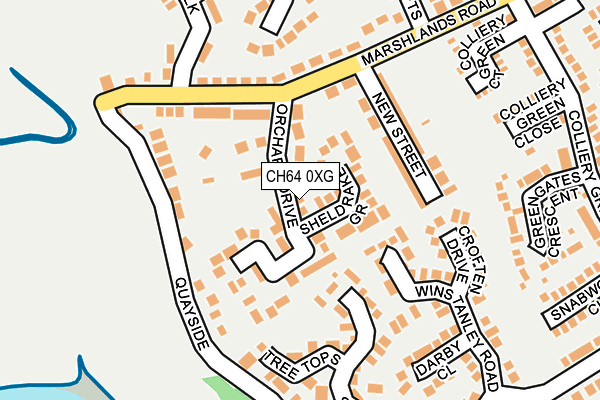CH64 0XG map - OS OpenMap – Local (Ordnance Survey)