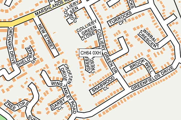 CH64 0XH map - OS OpenMap – Local (Ordnance Survey)