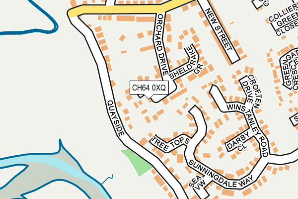 CH64 0XQ map - OS OpenMap – Local (Ordnance Survey)