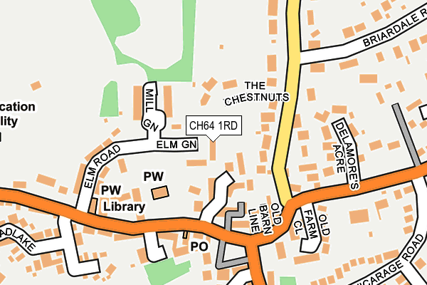 CH64 1RD map - OS OpenMap – Local (Ordnance Survey)