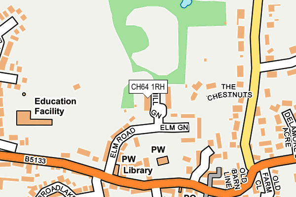 CH64 1RH map - OS OpenMap – Local (Ordnance Survey)