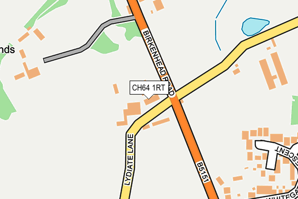 CH64 1RT map - OS OpenMap – Local (Ordnance Survey)