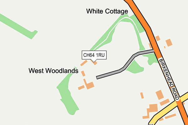 CH64 1RU map - OS OpenMap – Local (Ordnance Survey)