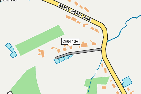 CH64 1SA map - OS OpenMap – Local (Ordnance Survey)