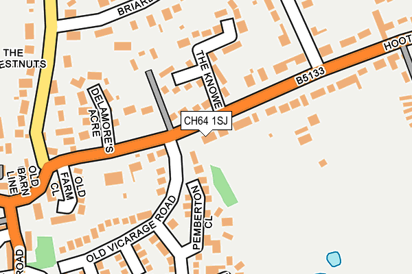 CH64 1SJ map - OS OpenMap – Local (Ordnance Survey)