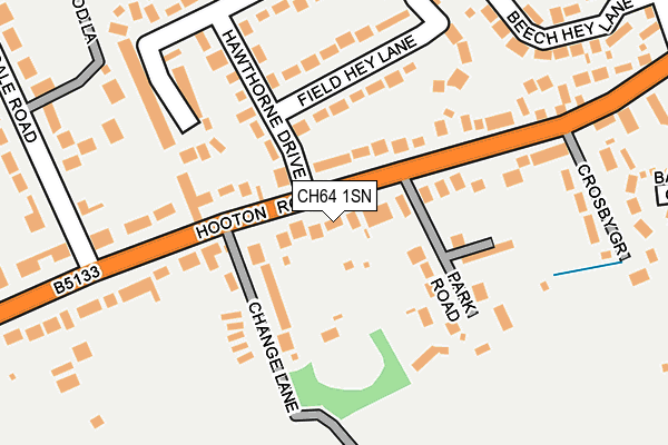 CH64 1SN map - OS OpenMap – Local (Ordnance Survey)