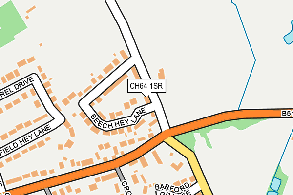 CH64 1SR map - OS OpenMap – Local (Ordnance Survey)