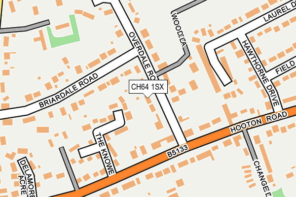 CH64 1SX map - OS OpenMap – Local (Ordnance Survey)