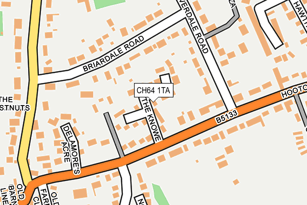 CH64 1TA map - OS OpenMap – Local (Ordnance Survey)