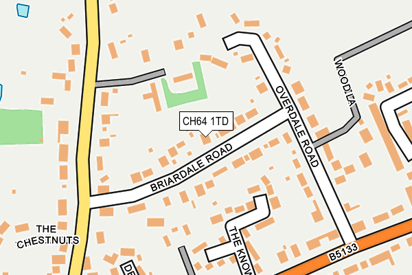CH64 1TD map - OS OpenMap – Local (Ordnance Survey)