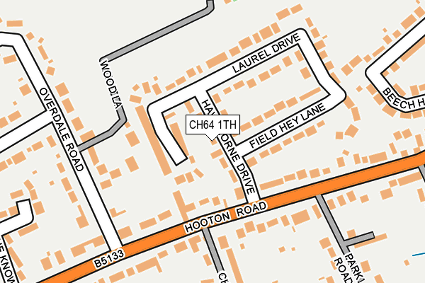 CH64 1TH map - OS OpenMap – Local (Ordnance Survey)