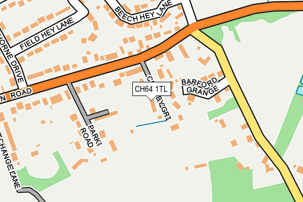 CH64 1TL map - OS OpenMap – Local (Ordnance Survey)