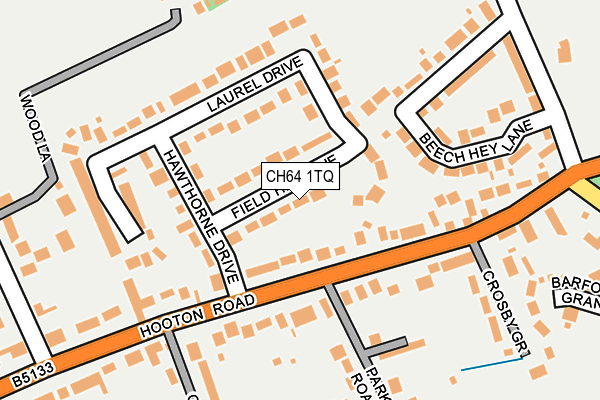 CH64 1TQ map - OS OpenMap – Local (Ordnance Survey)