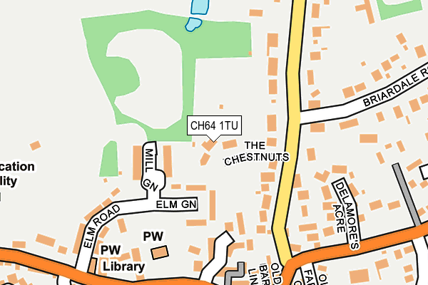 CH64 1TU map - OS OpenMap – Local (Ordnance Survey)